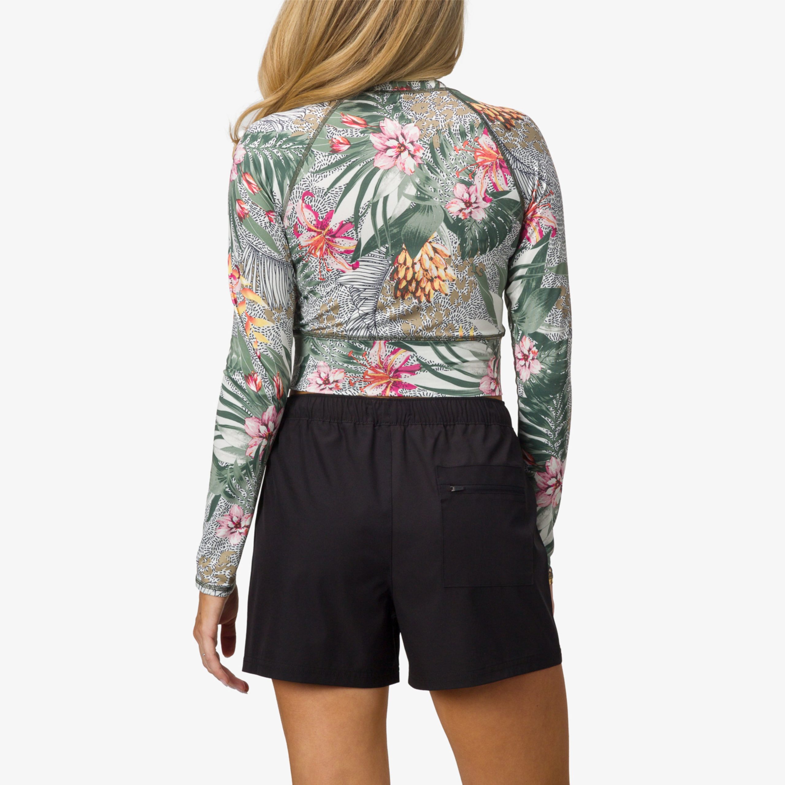 Crest Crop Long Sleeve Surf Shirt - Image 2